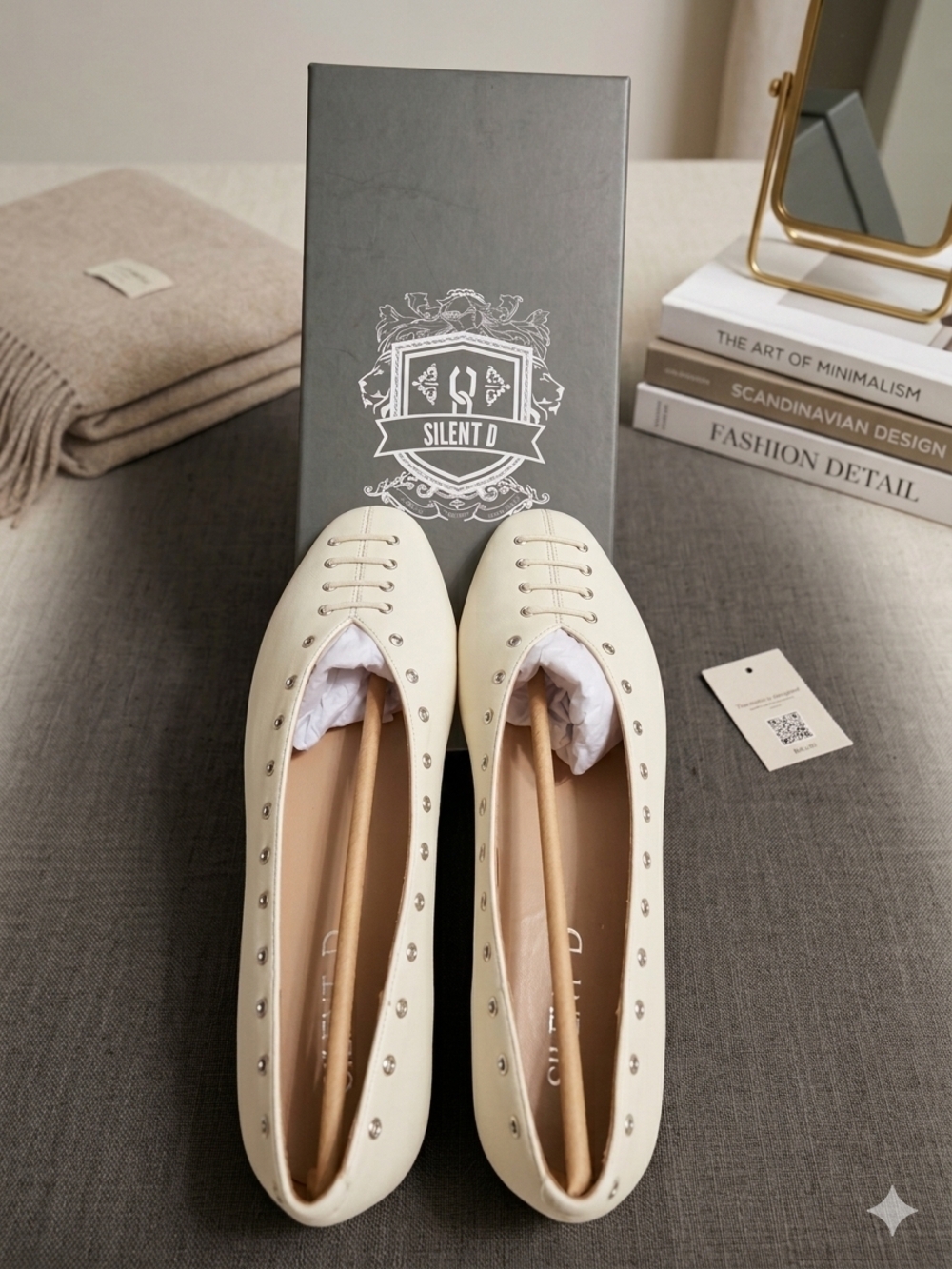 Silent D Lonny Grommet Lace-Up Flats From Anthropolgie